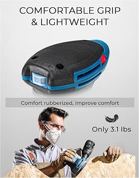 Dong Cheng 5-Inch Random Orbital Sander 380W 12800OPM Electric Palm Sander, 20V Max Cordless Rotary Hammer Drill