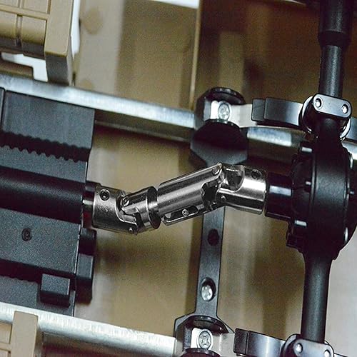 Miniatura 3 de Haofy 2 piezas de accesorios de actualización Eje de transmisión de metal para Wpl 116 escala Rc camión militar, piezas de actualización Wpl C24,