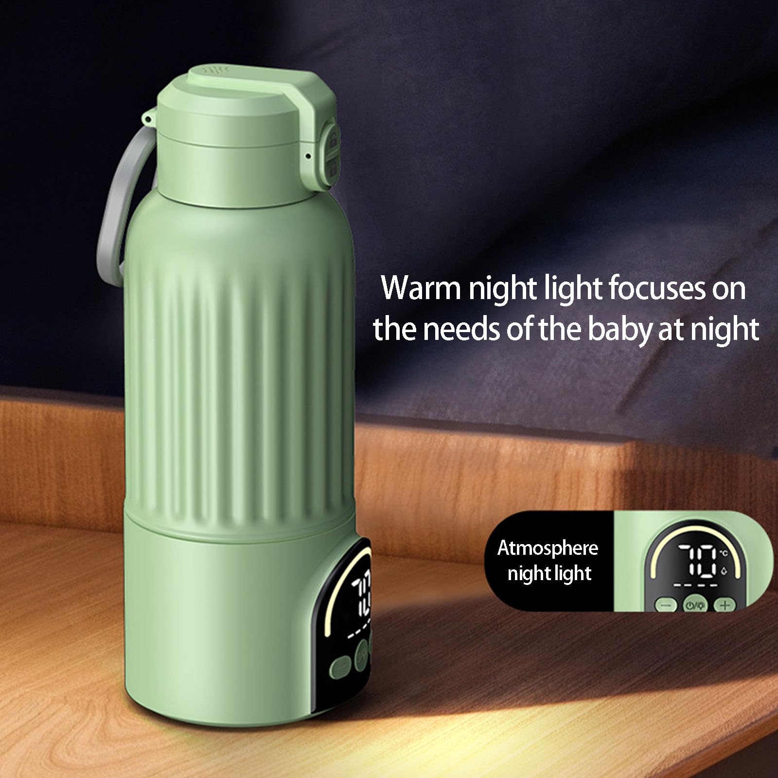 Chauffe-biberon portable antidérapant pour bébé 500 ml - Chauffe-biberon sans fil sans fil de type C rechargeable