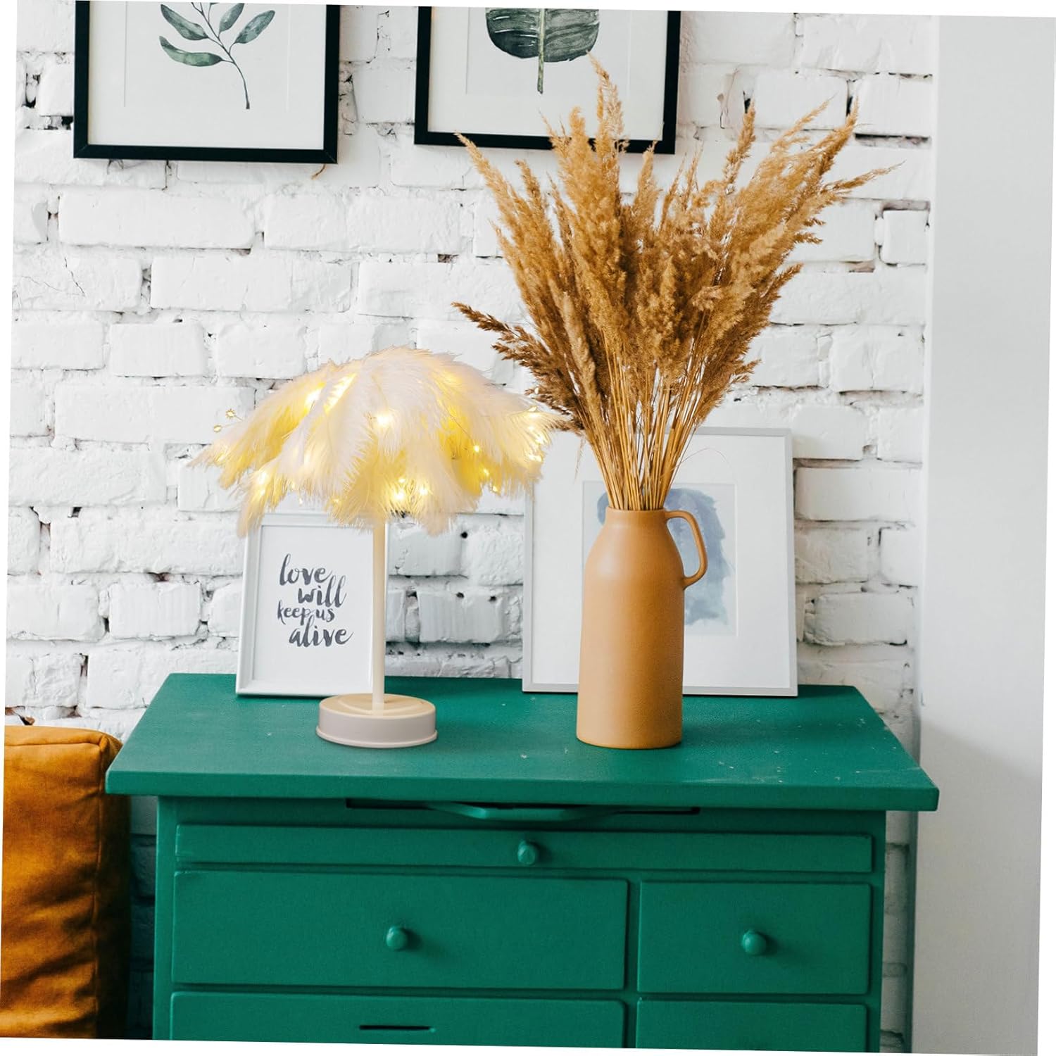 1pc Led Remote-Controlled Wire Table Lamp Elegant Decor for Bedroom Study and Living Room Night Light Warm Glow for