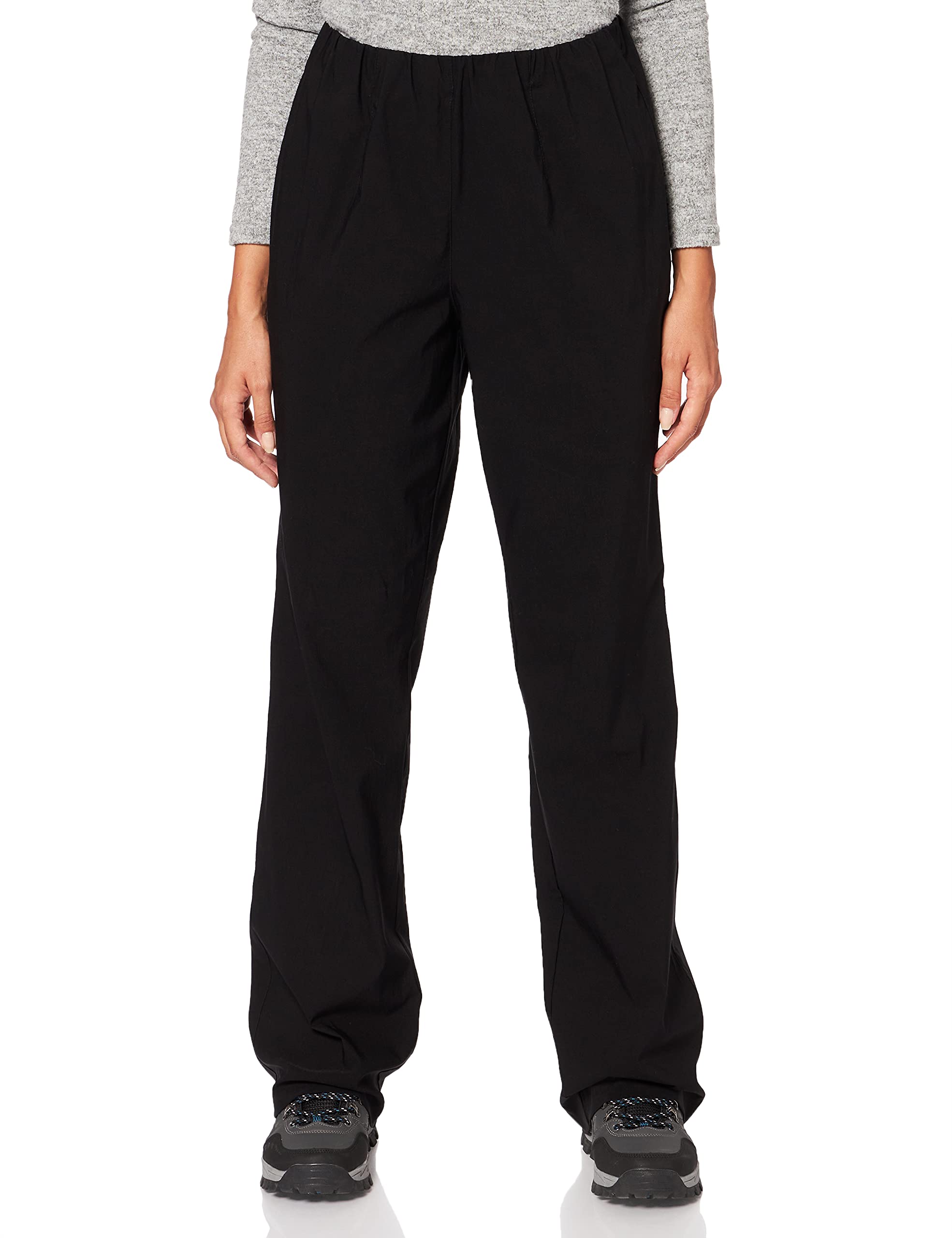 Ulla Popken Women's Plus Size Bengaline Stretch Pants Black 108 709525 10-108