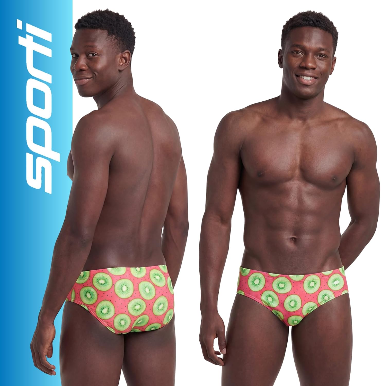 Sporti Men's Swim Briefs - Swimsuit Training Bathing Suit for Swimmers - Men's Athletic Swimwear Briefs for Lap Swimming
