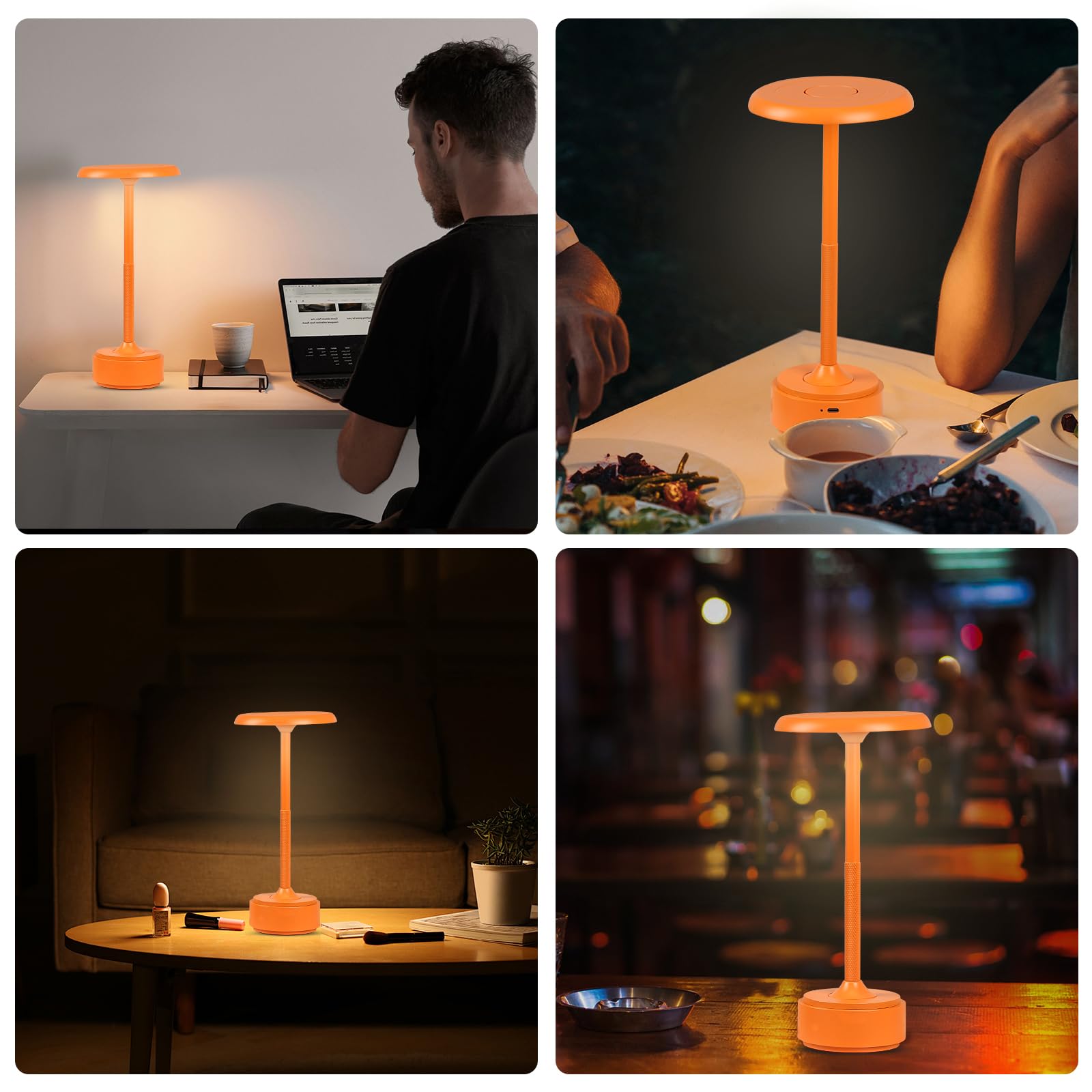 Snapklik.com : HAPYGI 5200mAh Rechargeable Cordless LED Table Lamps ...