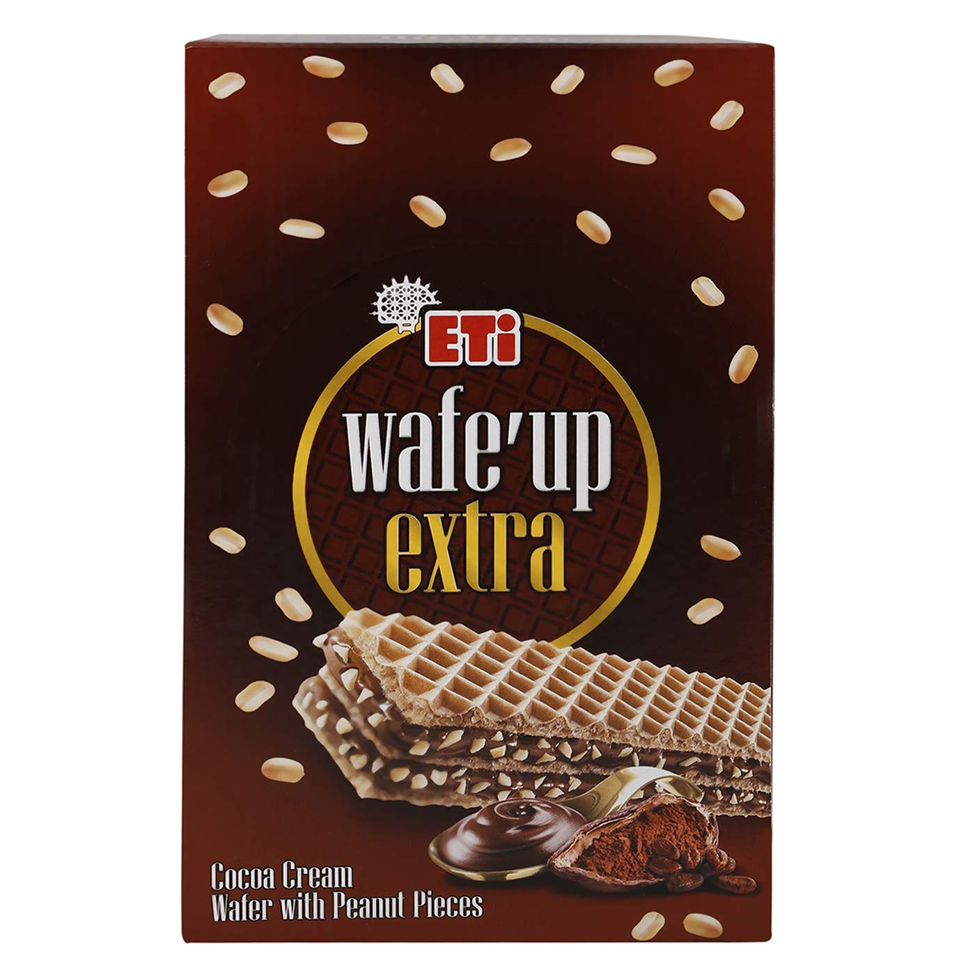 Eti Wafe'Up Extra Cocoa Cream With Peanut Pieces Wafer, 29 gm (Pack Of 24)