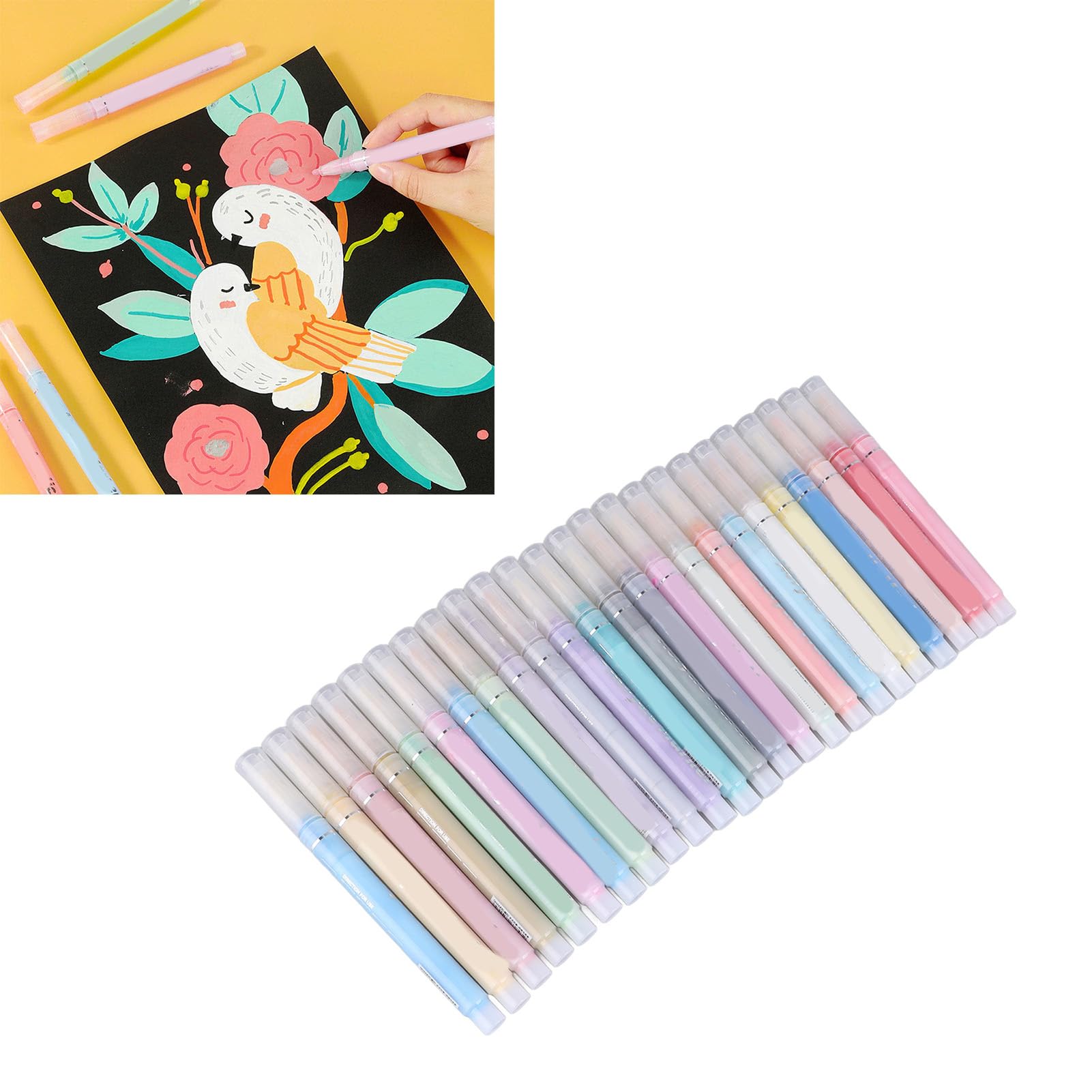 Snapklik.com : Acrylic Markers 24 Colors Fadeless Practical ...