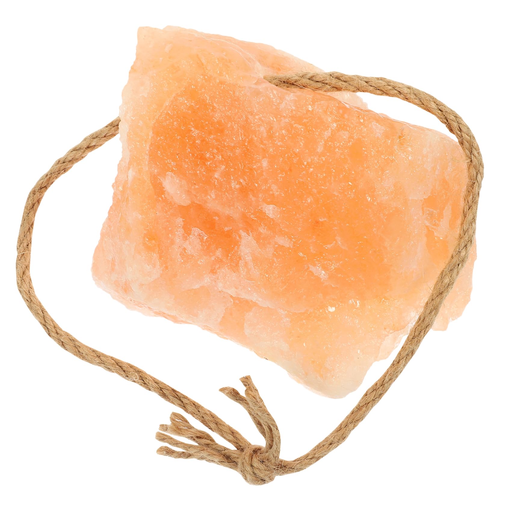 Blocco di Sale da Leccare per Bestiame Naturale 1 Pezzo | Lavorazione Fine, Facile da Sospendere, Solido, per Allevamento di Erbivori in Azienda Agricola
