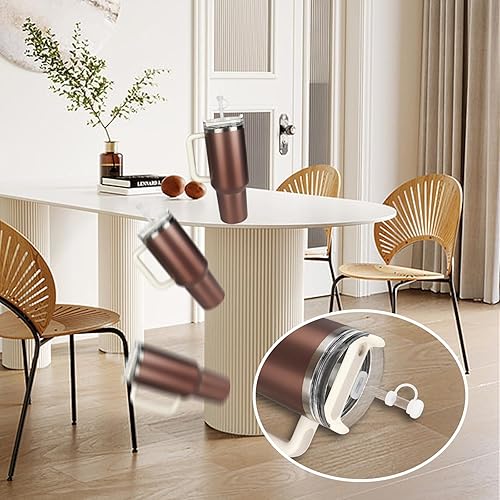 Miniatura 6 de Stanley Cup 2.0 - Juego de 6 tapones para popote Stanley Cup 2.0 de 40 onzas30 onzas, accesorios de copa Stanley que incluyen tapa de pajilla, tapón