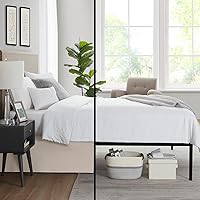 Vista 174 de Nestl - Falda plisada de cama de fácil ajuste, con caída a medida de 14 pulgadas, microfibra suave de doble cepillado, con calidad de hotel