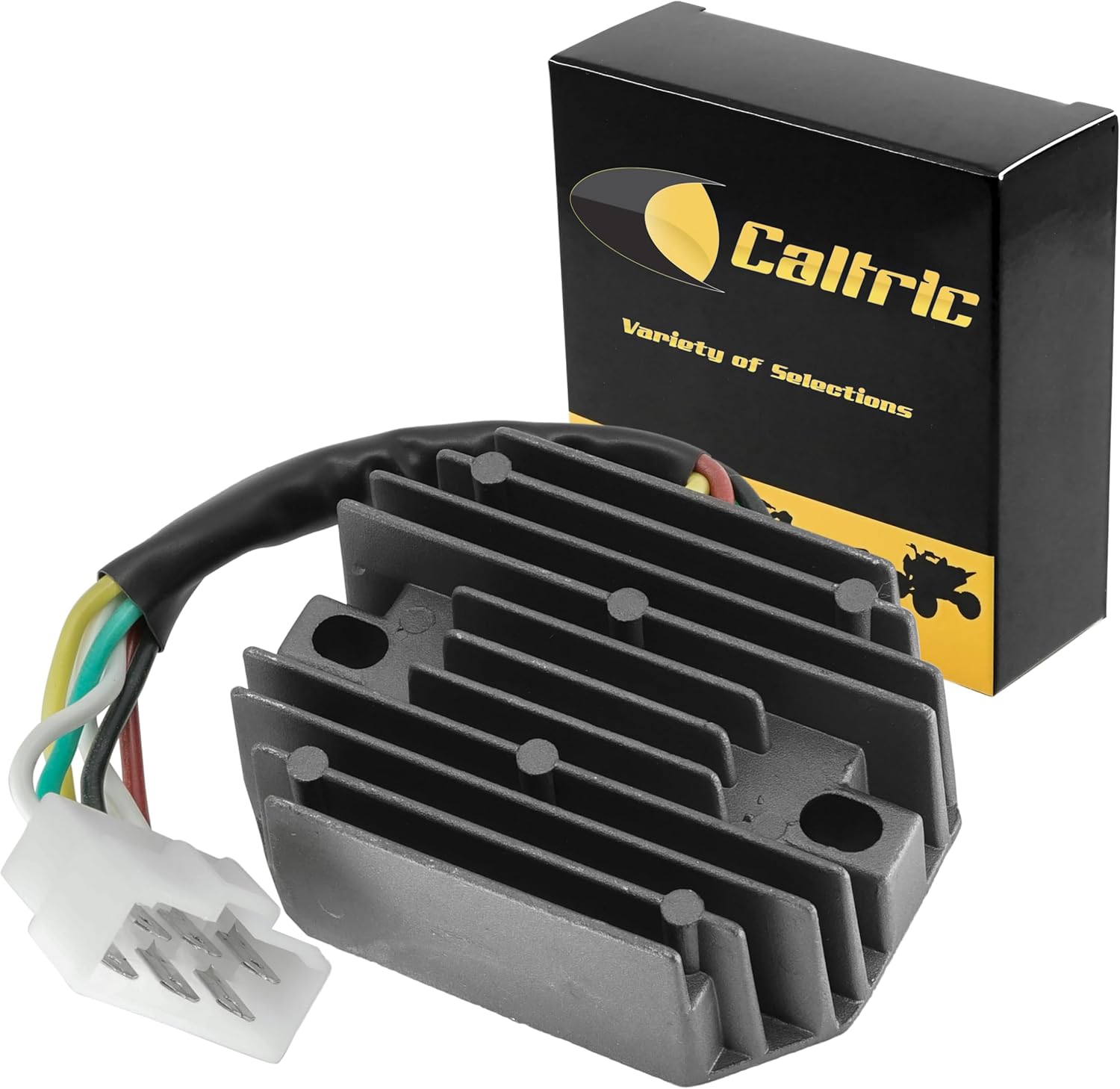 Caltric Regulator Rectifier Compatible with John Deere 4010 4100 4110 4115 Yanmar Engine M807915