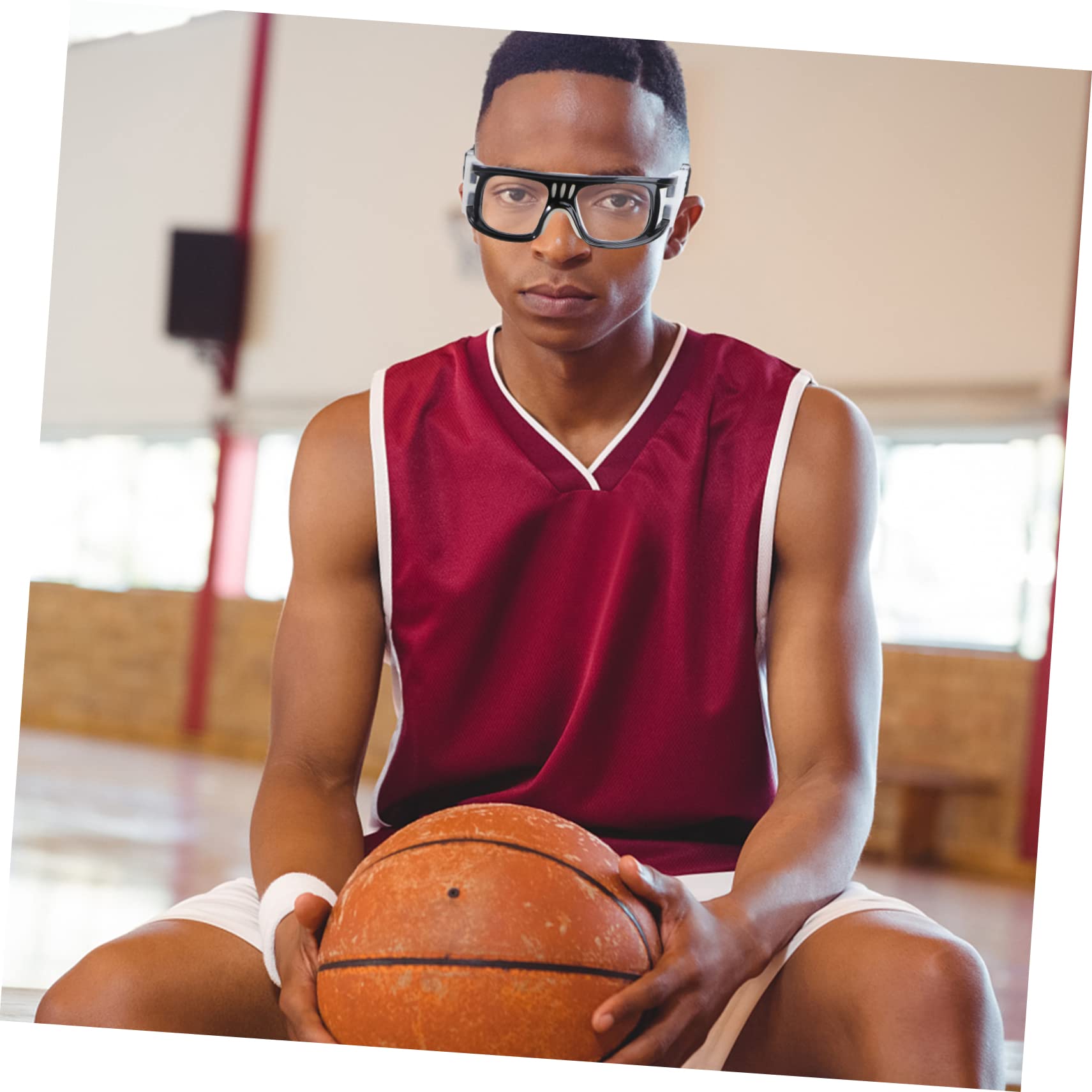 BESPORTBLE 3 Piezas Gafas de Baloncesto Voleibol Volleyball protección para los Ojos Soporte de Varilla de Alambre de Acero anteojos Gafas atléticas Deportes Gafas de protección Jugar fútbol