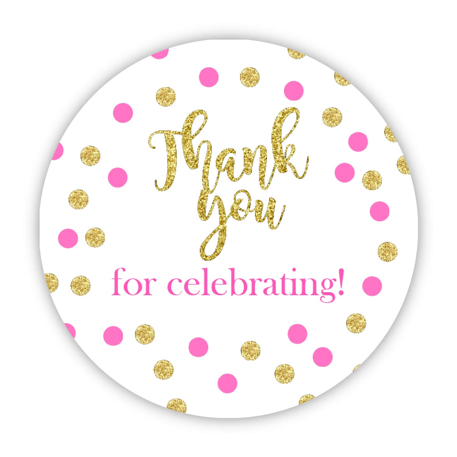 thank you birthday labels