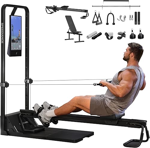 Speediance Gimnasio en casa, máquina Smith multifuncional inteligente alimentada por IA para entrenamiento de fuerza de cuerpo completo, equipo de