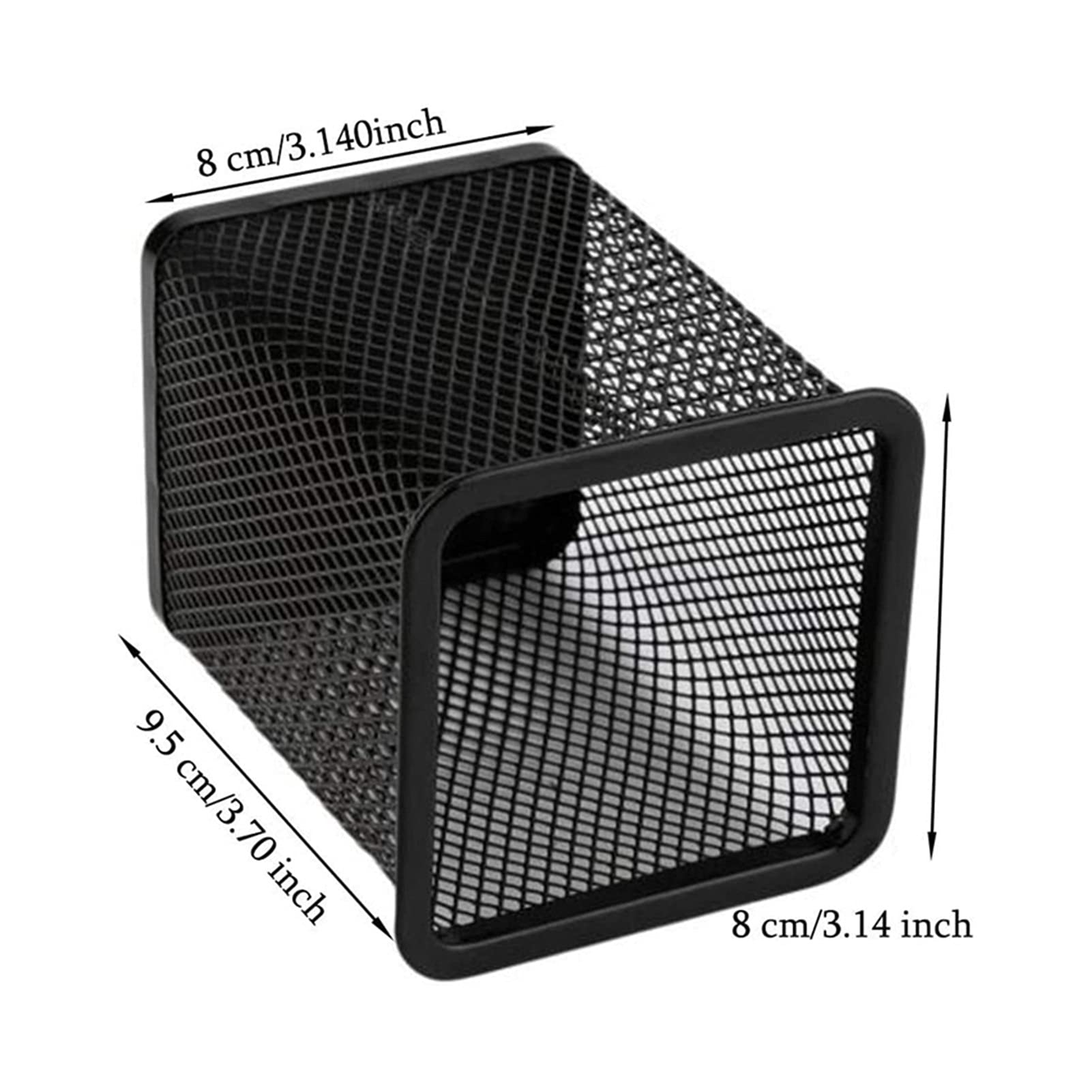 Porte Stylo Bureau 12 PCS Square Porte-stylos Porte-Crayons Titulaires de Crayons Métal Mesh Stylo Boîtier Pencil Bureau Organisation Outils Étude de Bureau Porte-Crayons/Porte-Stylo
