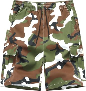 Mens Hiking Cargo Shorts Lightweight Workout Shorts with Multi Pockets