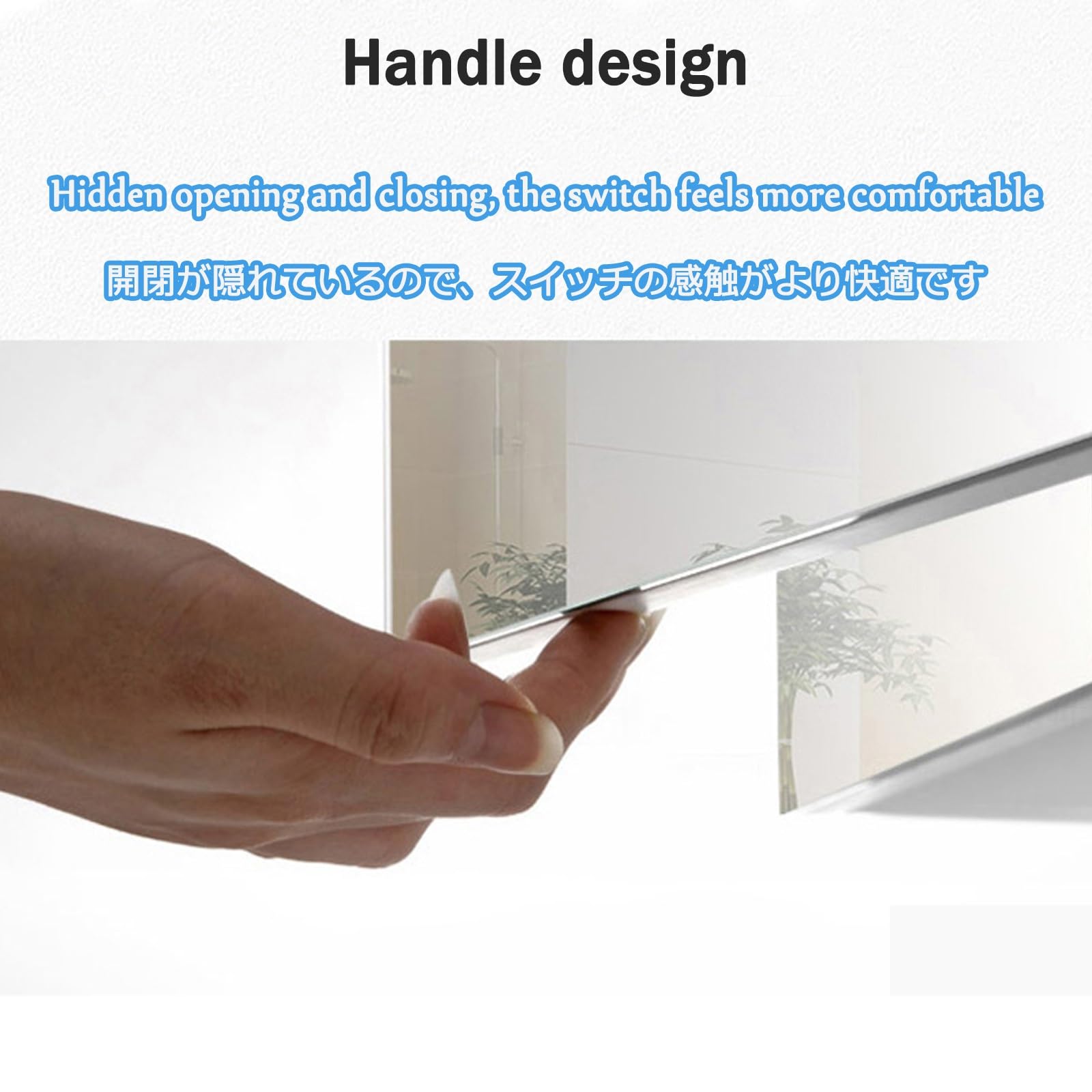 Hängeschrank Spiegelschrank Fürs Bad ，Badezimmerschrank Mit Spiegel，Massivholzmaterial, Hochauflösender Spiegel, Mehrschichtige Lagerung, Robust Und Langlebig(White,80cm/31.4in)
