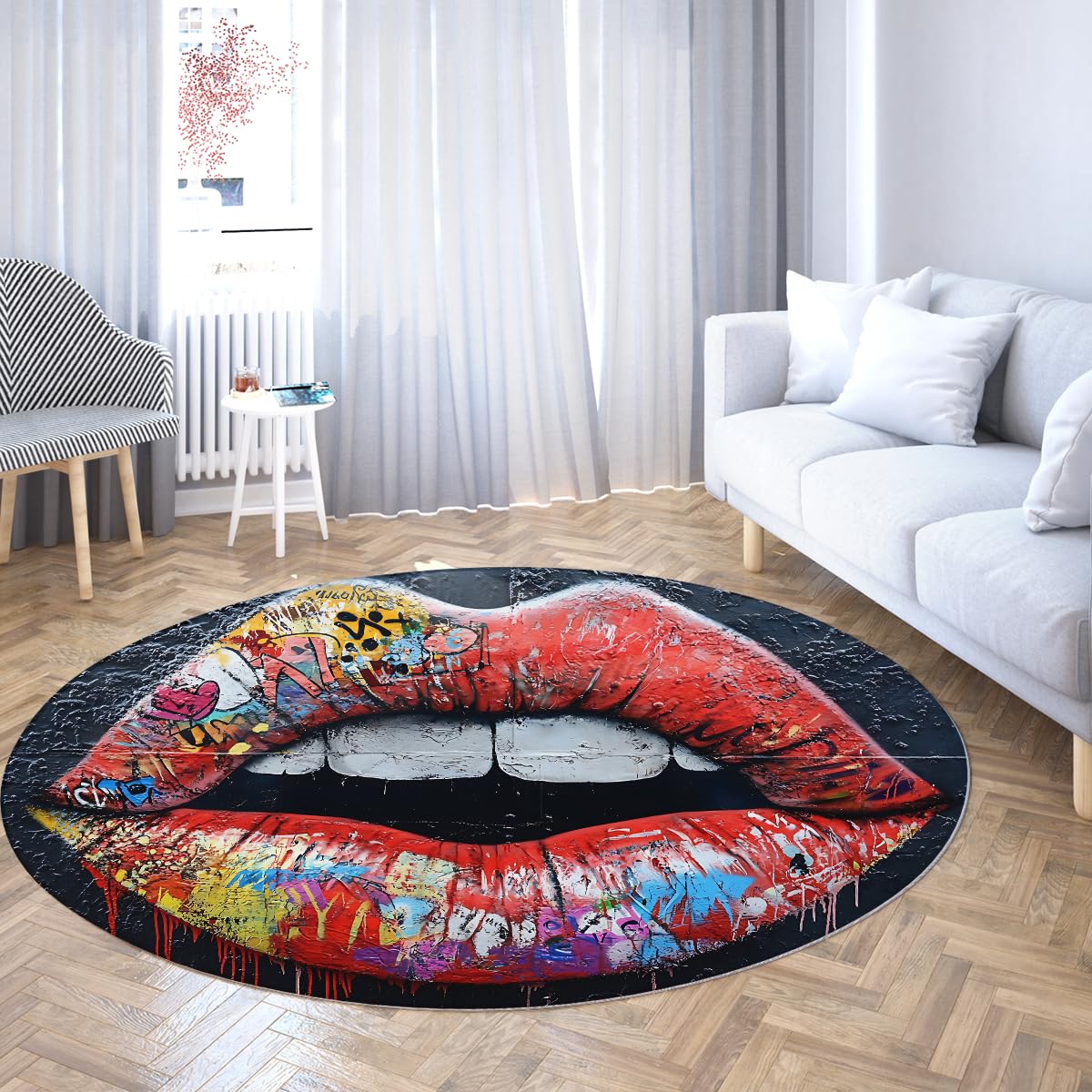 Tapis ronds pour sol de cuisine haut de gamme et résistant 200cm