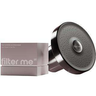 Filter Me IRL Black Filtered Showerhead - High-Pressure Shower Head with Advanced Water Filtration - Removes Chlorine & Impurities for Softer Skin & Healthier Hair - Easy to Install - Amazon product rated Grade A