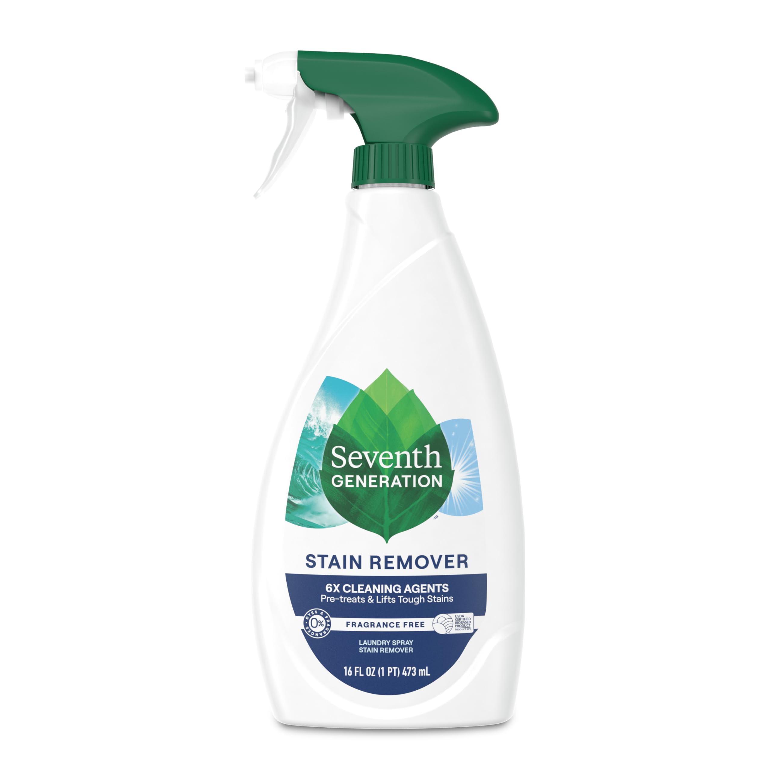 Seventh Generation Laundry Stain Remover, Free & Clear, Unscented, 16 Fl Oz