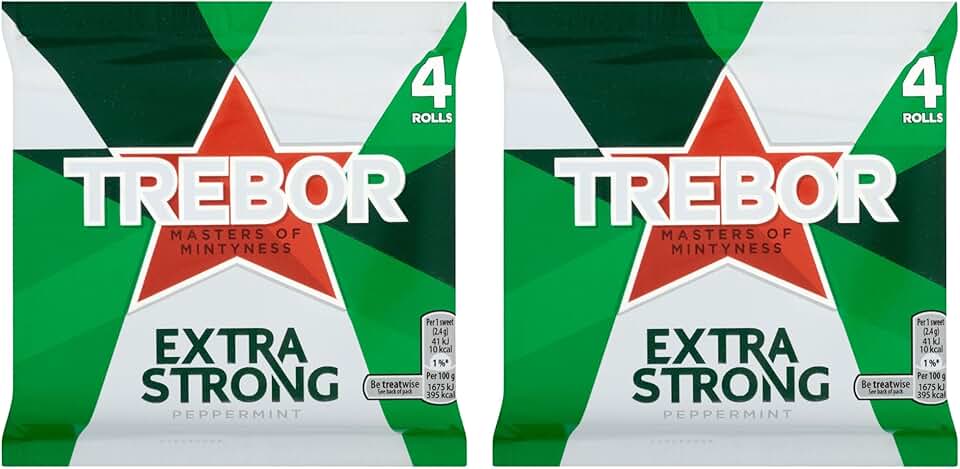 Trebor Extra Strong Pepperint Ints, 4x41.3g: Aazon.co.uk - View #2