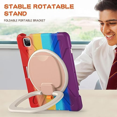 Vista 259 de Funda para iPad (A16) de 11 pulgadas 2025, Aslo para iPad 10 de 10.9 pulgadas 2022, funda resistente a prueba de golpes, soporte giratorio, soporte
