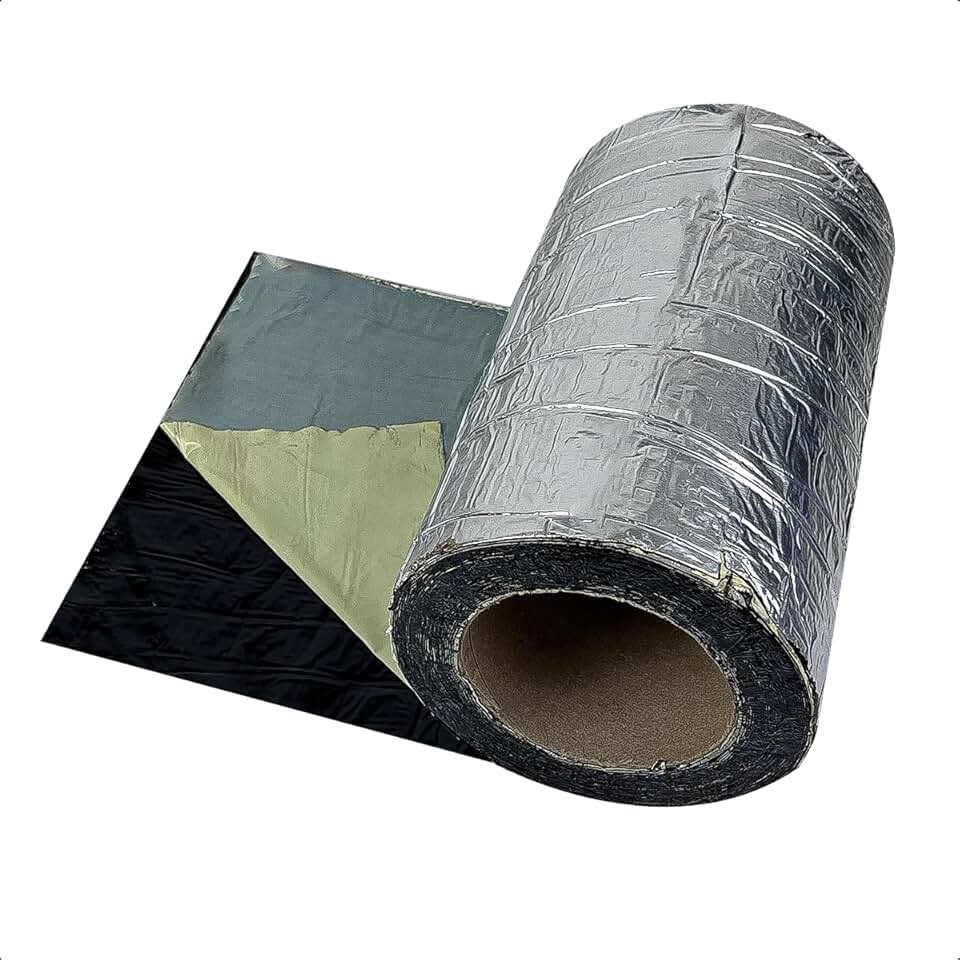 Fita Aluminizada Hiperfita 20cm x 10m Manta Asfáltica Autoadesiva Multiuso Impermeabilização Telhados Rufos Dutos Claraboias Reparos Rápidos Alta Resistência