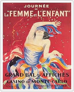 Grand Poster Ball (Grand Bal d’Affiches) - Women And Children’s Day Benefit - Vintage Advertising Poster by Leonetto Cappiello c.1923 - Fine Art Matte Paper Print (Unframed) 16x20in