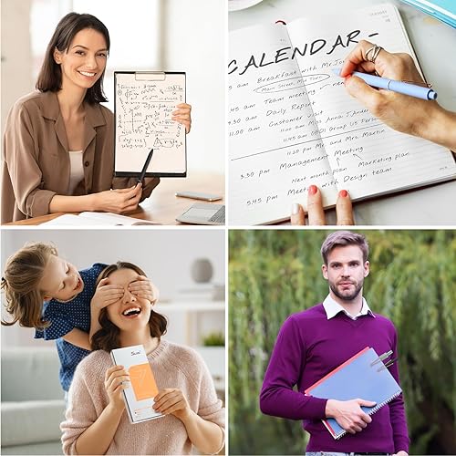 Miniatura 7 de SUIN Bolígrafos de gel  Tinta negra de secado rápido de 0.028 in, bolígrafos de gel retráctiles, punta fina media para una escritura suave, bonitos