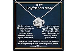 To My Boyfriends Mom Necklace, Christmas Gifts for Boyfriends Mom from Girlfriend,...