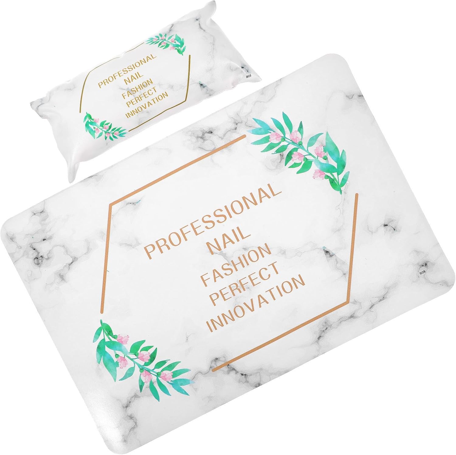 Vaguelly Pu Nail Arm Rest Pillow for Manicure with Non-Slip Surface and Comfortable Cushion, Reduces Wrist Fatigue, for Salon or Home Nail Art Use, Hand Rest Cushion