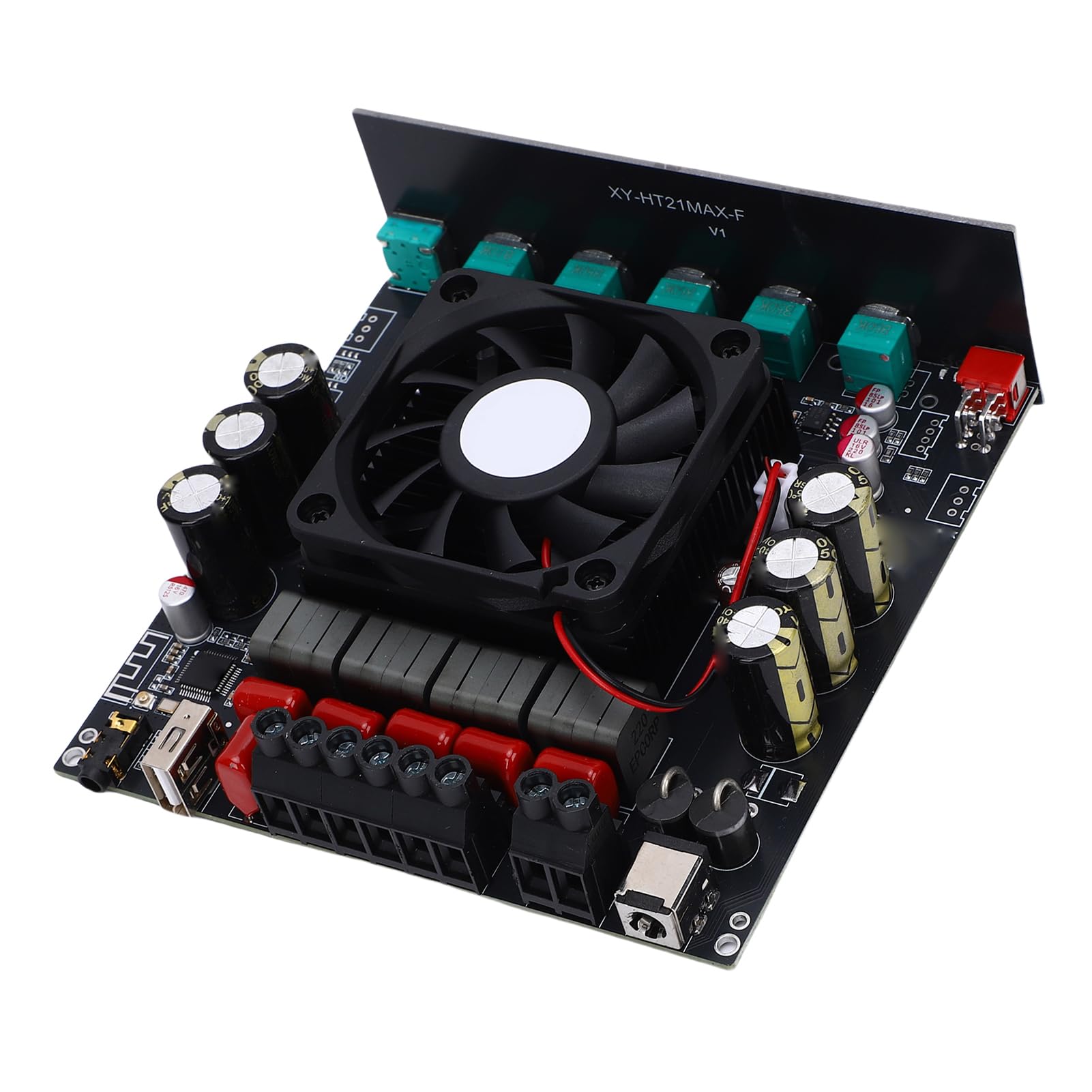SEAFRONT Scheda Amplificatore Bluetooth a 2.1 TPA3223 Amplificatore Audio Domestico 200Wx2+400W con Regolazione Indipendente dei Bassi e degli Alti per il di Altoparlanti