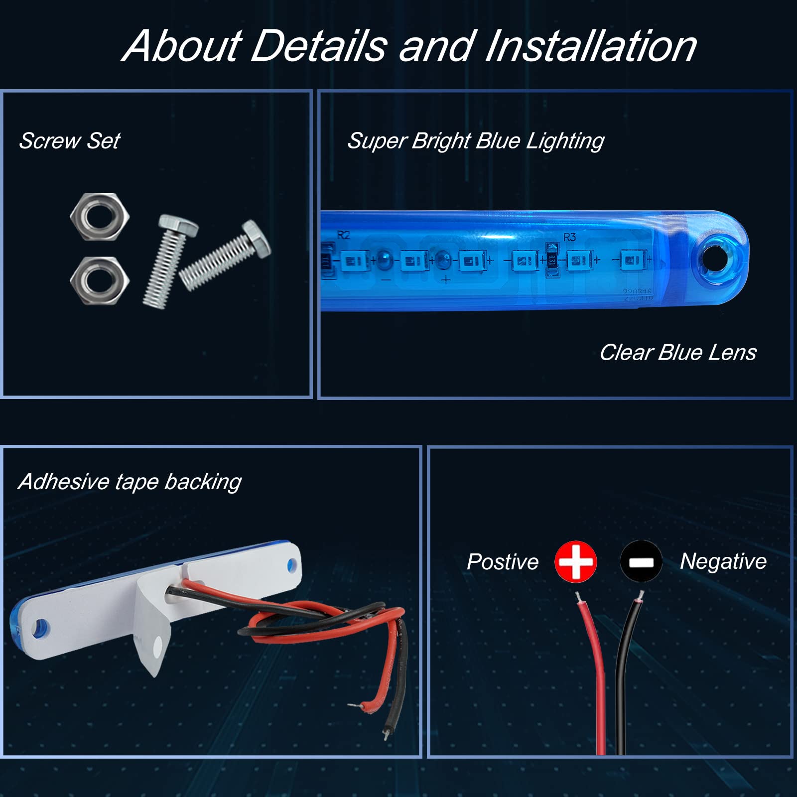 Blue Boat Led Snapklik.com : 8Pcs Blue Marine Boat Lights, 12V Waterproof Utility Led ...