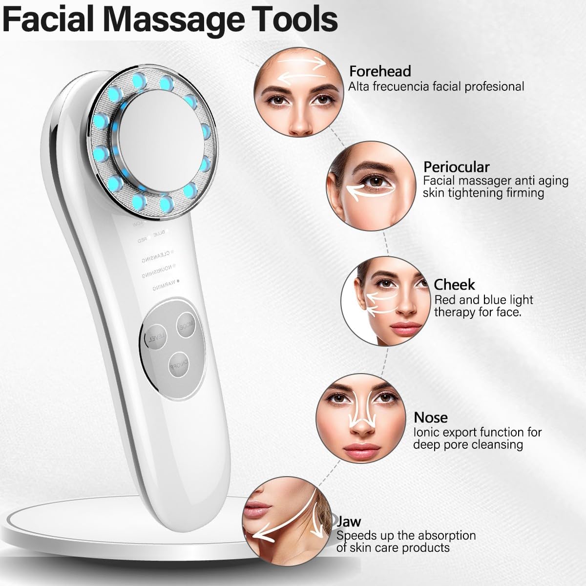 Neck Face Massager Silver