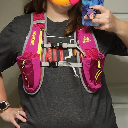 Miniatura 9 de Azarxis Chaleco de hidratación para correr, mochila de 5L 5.5L para mujeres y hombres Jogging Trail Race Marathon Ciclismo Senderismo