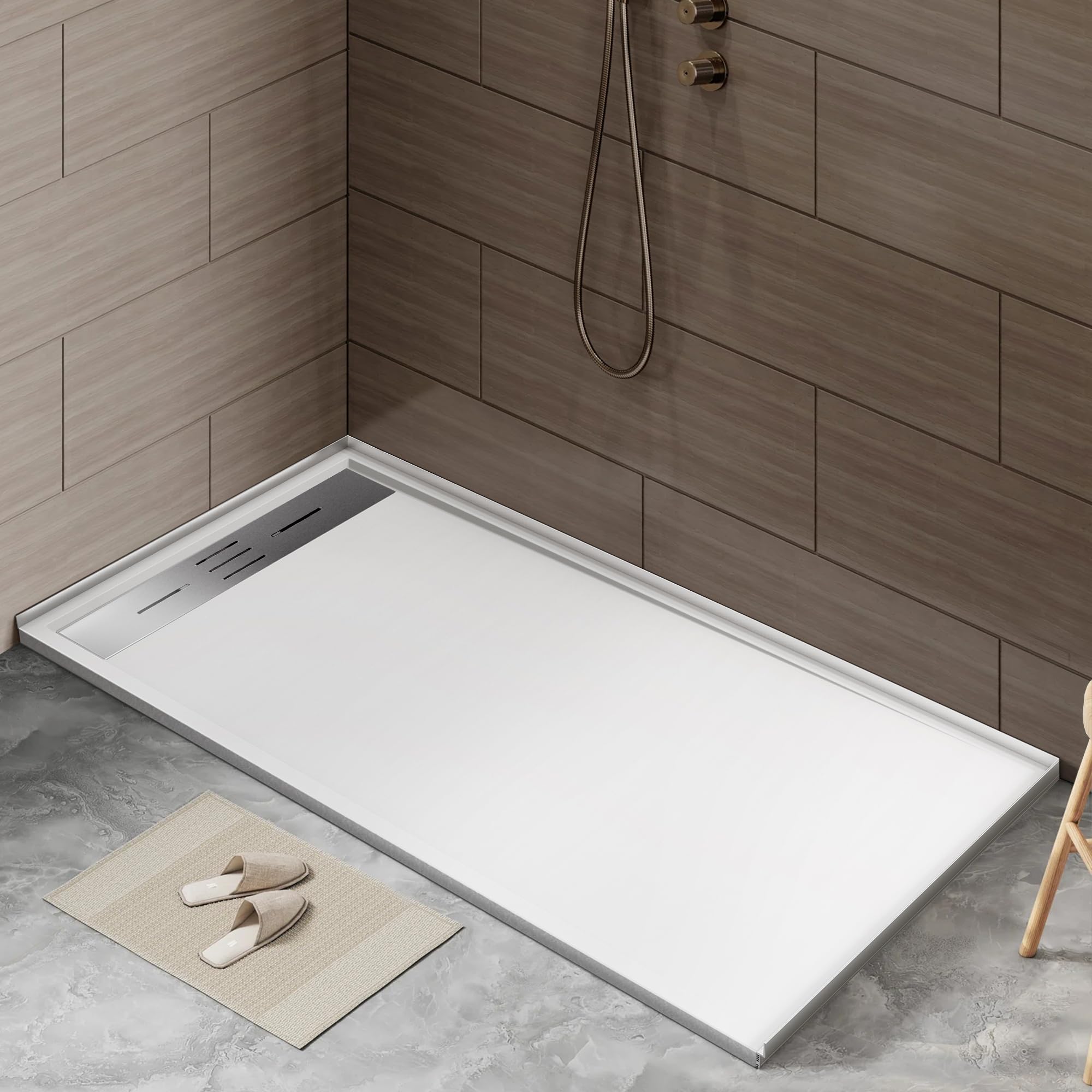 Photo 1 of BathStellarMall 60" x 36" Zero Threshold Shower Pan