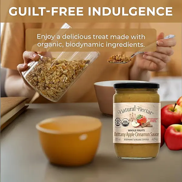 Natural Nectar Organic Cinnamon Apple Sauce – Pack of 1 | Organic Apple Sauce with Cinnamon, Simple Ingredients, Ready-to-Eat Fruit Snack for Lunchboxes & On-the-Go 3