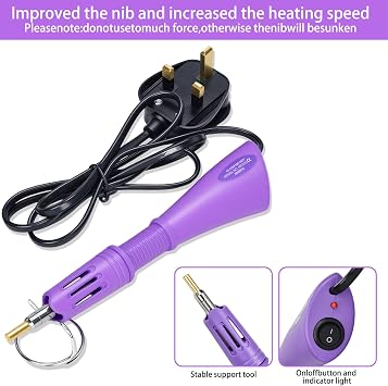 Bedazzler Kit, DIY Hotfix Rhinestones Applicator Tool Kit, Hotfix Applicator Tools with 3 Boxes Hot Fixbedazzling gems for DIY Clothes Shoes Bag Card