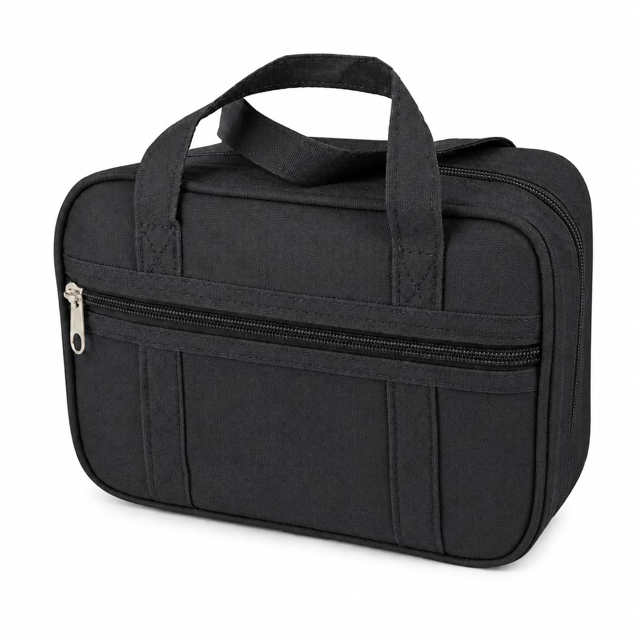 Deseret Deals Durable Canvas Scripture Carrying Case | Protective Holder & Organizer for LDS Quad or Triple Combination | Book Bag for Scriptures (Black)