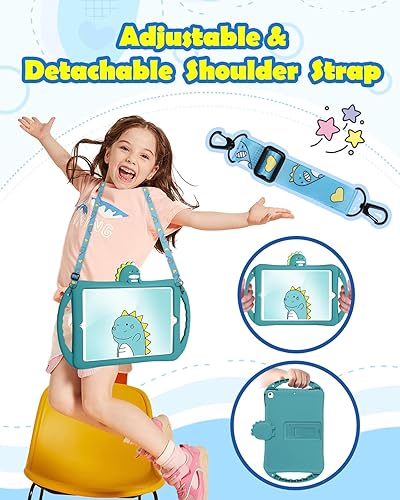 Miniatura 3 de Funda para iPad de 987 generación de 10.2 pulgadas para niñas y niños, diseño de dibujos animados suave Kawaii 3D, para mujeres y adolescentes,