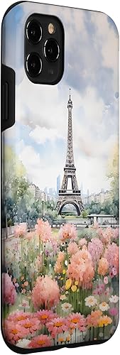 Miniatura 3 de Funda para iPhone 11 Pro Max Paris Francia Torre Eiffel Flores por todas partes