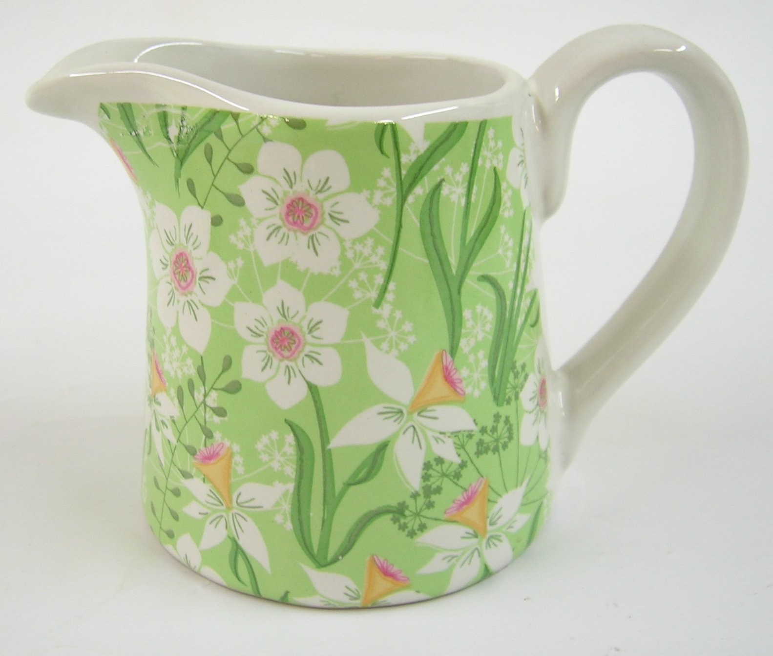 Gisela Graham Pastel Garden Ceramic Jug, Small