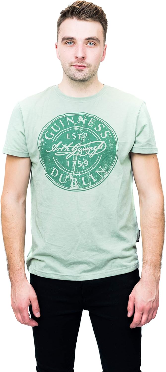 Guinness Green Bottle Cap Cotton/Polyester Tee | Official Merchandise - Image 3