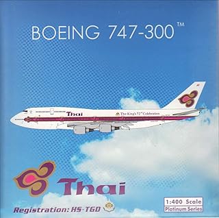 PHX11648 1:400 Thai Airways B747-300 Reg #HS-TGD with Kings Logo (pre-Painted/pre-Built)