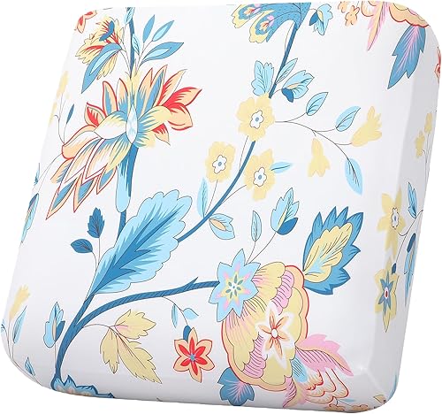 hyha Fundas de cojín para sofá de exteriores con impresión, fundas florales lavables para muebles de patio, exteriores, funda de repuesto para