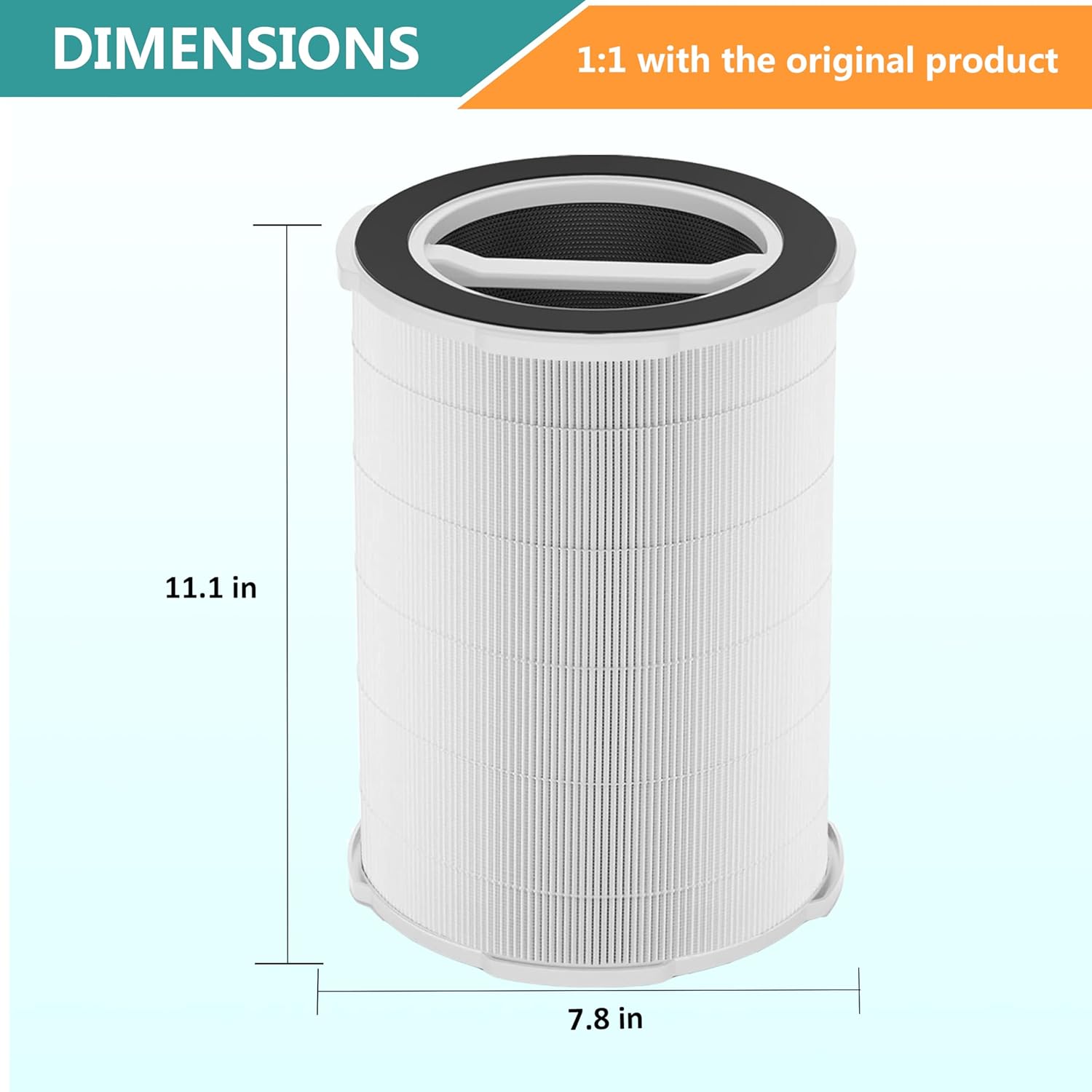 P200S/P200 Pro Filter Replacement, Compatible with G200S/G200 and P200S P200 Pro Air Purifiers, 2-Pack H13 Grage True HEPA Filter with High-Efficency Activated Carbon - Image 3