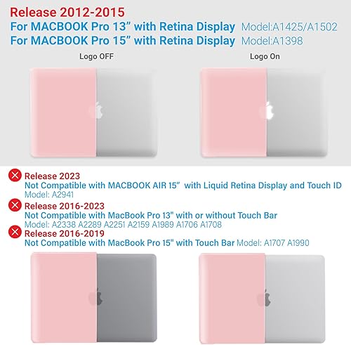 Miniatura 50 de iBenzer – 2 en 1 carcasa de plástico duro y cubierta de teclado para MacBook Pro Retina de 13"/15", Negro