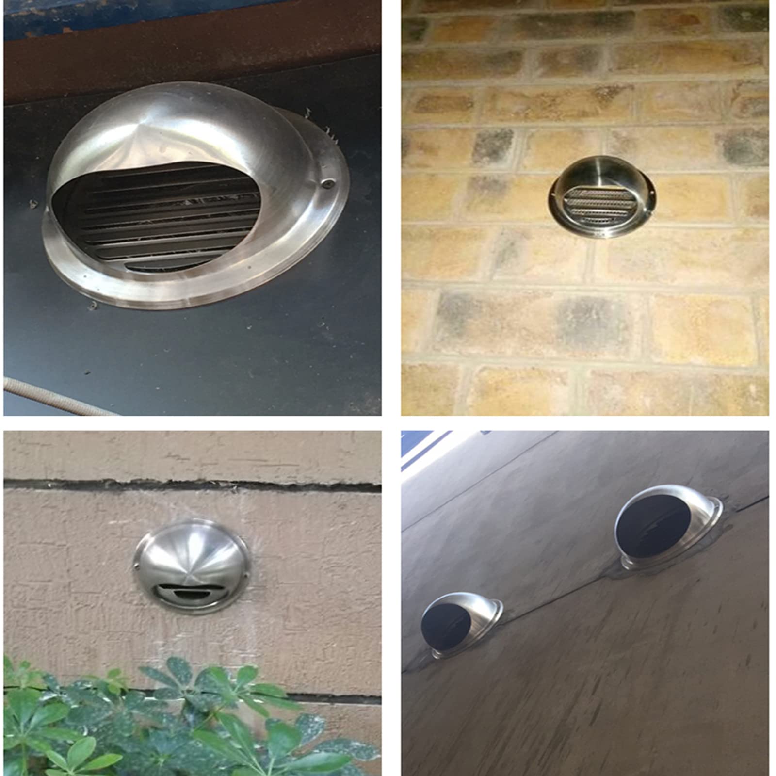 Griglia Ventilazione Rotonda,Condotto di Ventilazione a Parete Rotonda,Griglia Aria Scarico Rotonda,per ventilatori Cucina,asciugatrici elettriche,cappe aspiranti,190mm/7.48in