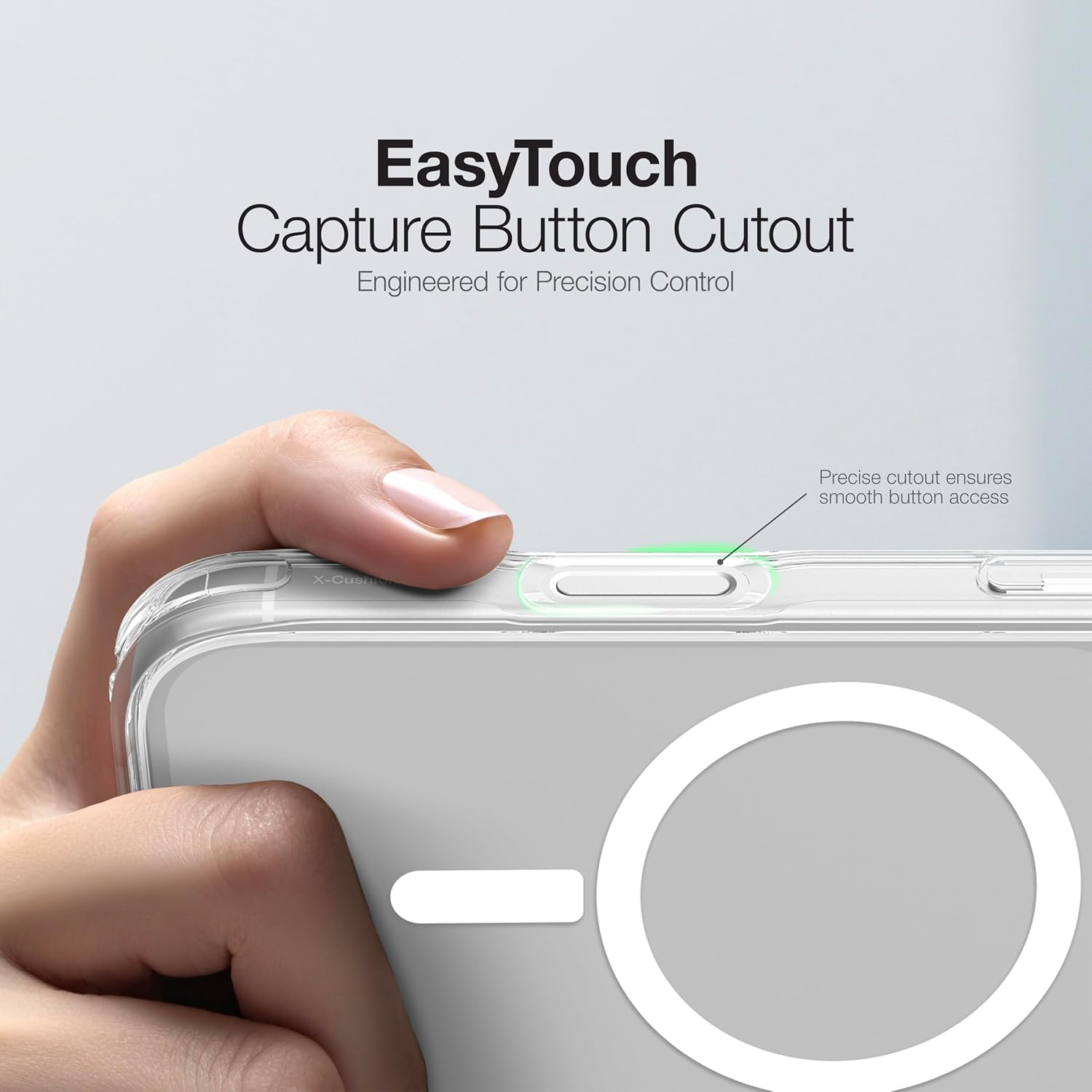 AMAZINGthing for iPhone 17 [Minimal Mag Case], Designed for MagSafe Accessories, 7.7FT Drop Proof, Magnetic Phone Cover, Anti Yellowing, Transparent