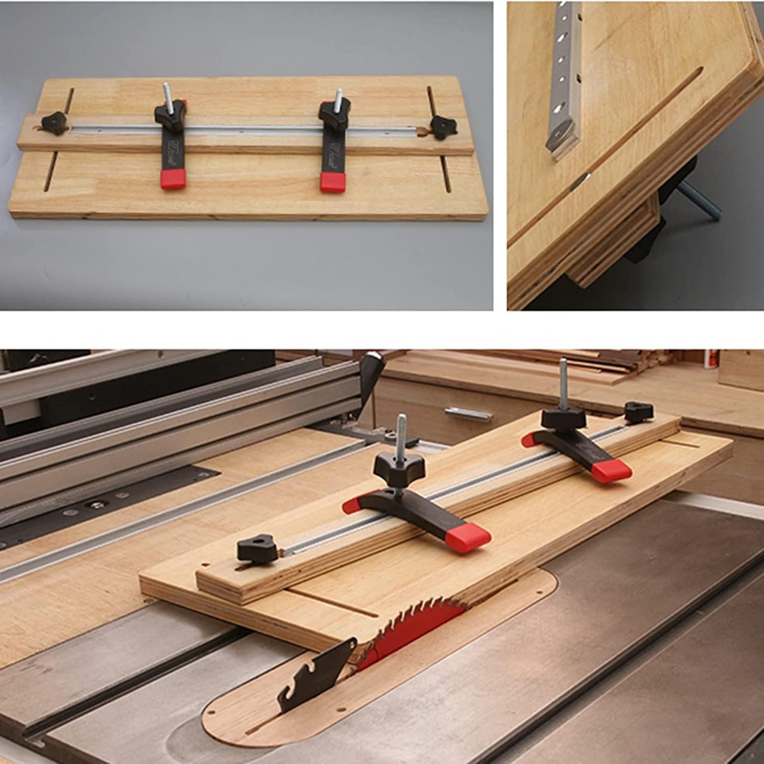 Tyenaza 2 pezzi Miter Bar Slider 450 mm, Table Saw Miter Bar, binario in lega di alluminio, per router sega circolare da tavolo, falegname fai da te (2 x 450 mm)