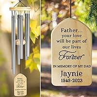 Vista 17 de Campanillas de viento cardenales – Campanillas conmemorativas personalizadas para seres queridos – Regalos de duelo y condolencias