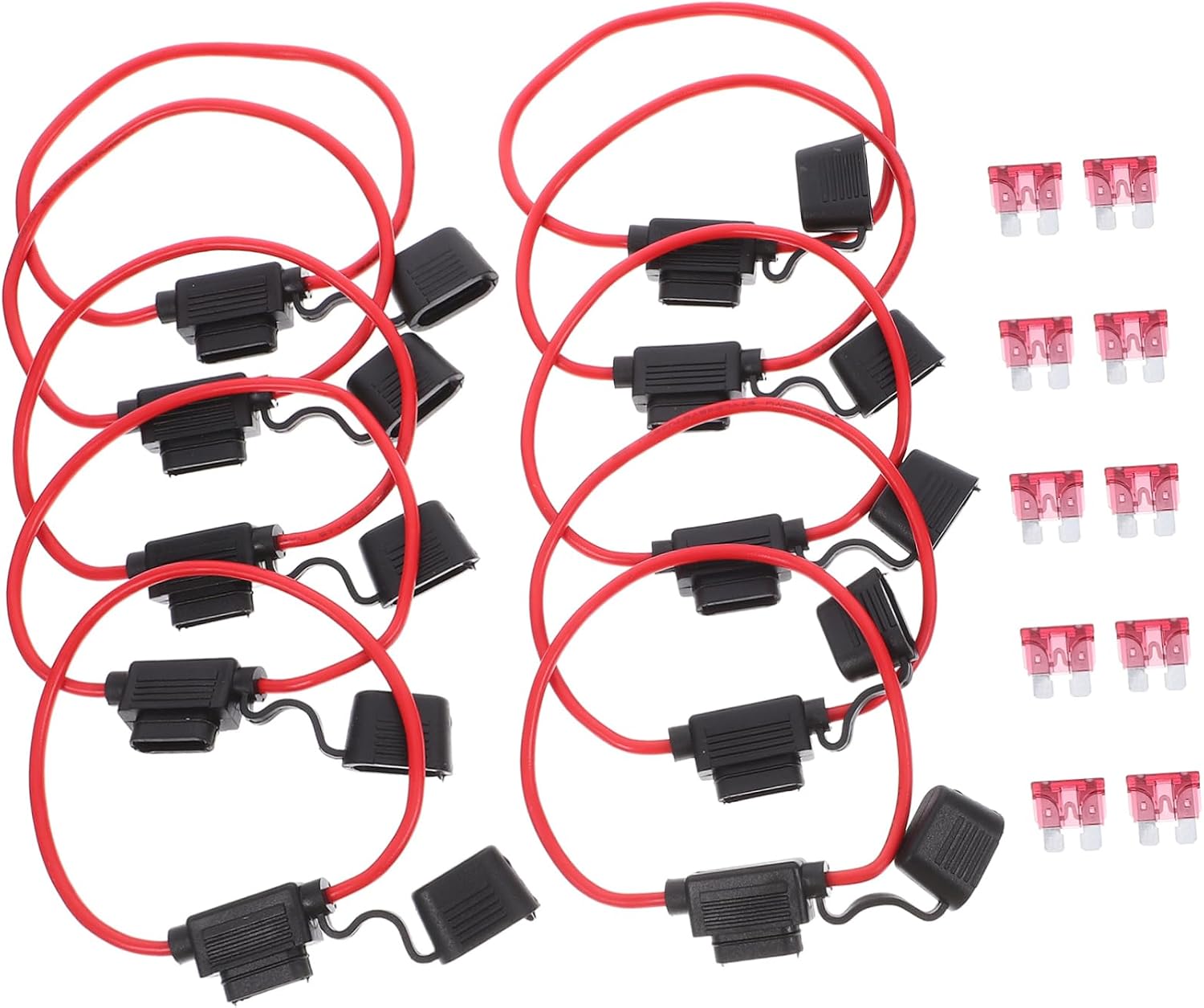ABOOFAN Replacement Fuse Holders 12awg 40a Inline Fuse Holders for Automotive Boat Motorcycle Yacht